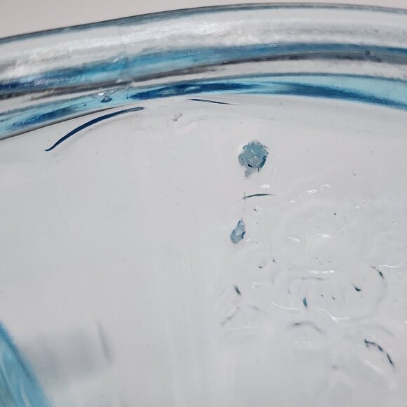 Anchor Hocking Candy Dish With Cover Mayfair Open Rose Blue 8 1/2” - Picture 13 of 13